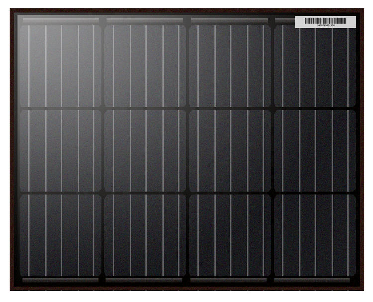 Nordmax - Solcellspanel Monokristallin 50W (NM50MB) Solproffset