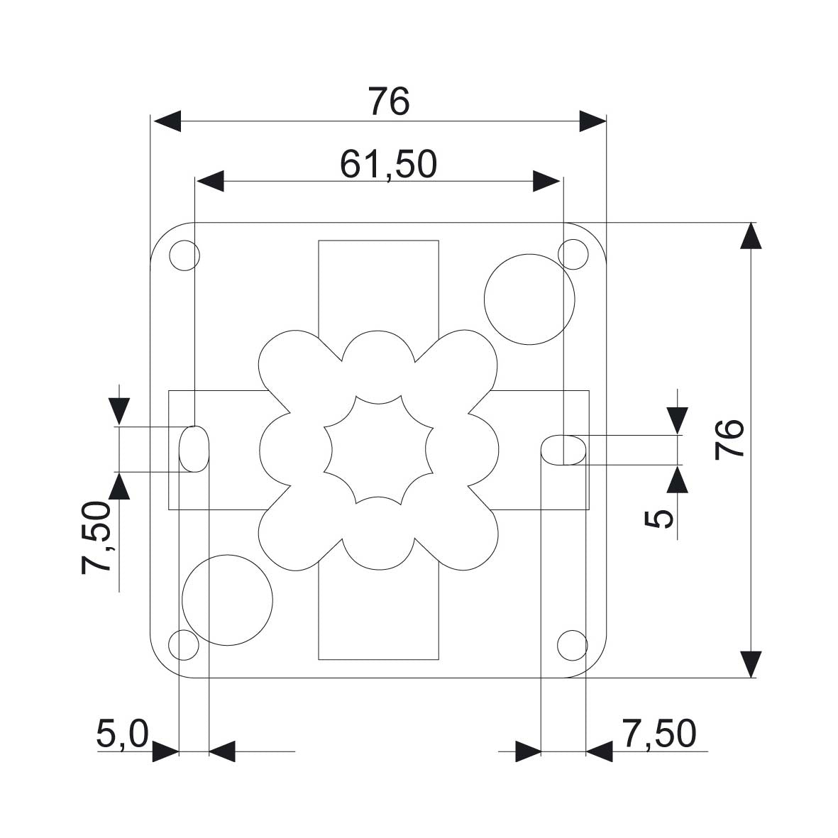 Kopplingsdosa 76x76x51 (vit) Rutab COMBI 108/TOM/VIT Normprodukter Solproffset
