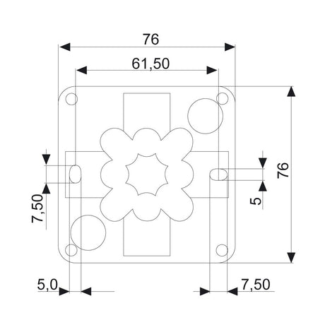 Kopplingsdosa 76x76x51 (vit) Rutab COMBI 108/TOM/VIT Normprodukter Solproffset