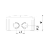Kopplingsdosa 140x140x82 (vit) Rutab COMBI 1010/TOM/VIT Normprodukter Solproffset