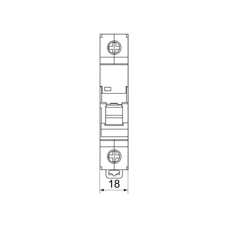 Automatsäkring 1-Polig 10A Typ B Rutab RSB-110 Normprodukter Solproffset