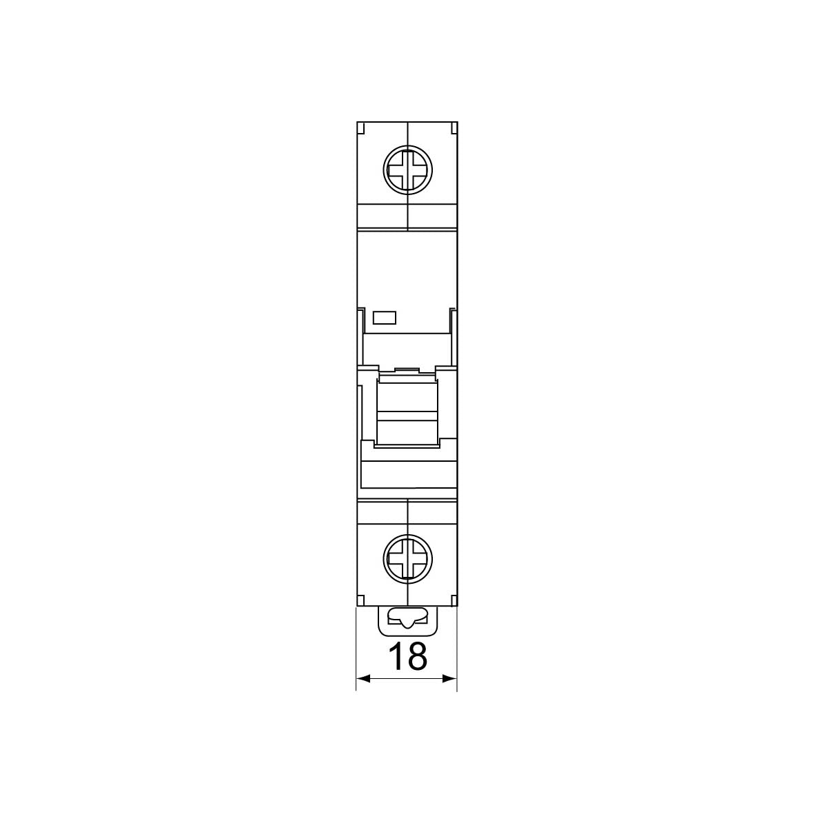 Automatsäkring 1-polig 16 A Typ C Rutab RSC-116 Normprodukter Solproffset