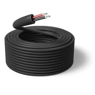 Flexrör- Fördraget solcellskabel i slang 2x4 mm säljes per meter Solproffset