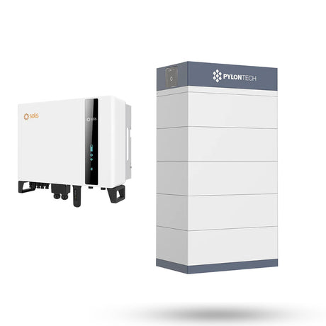 Solis S6 + Pylontech | 10kW växelriktare | Force-H3 Solcellsbatteri Pylontech 25.6 Kwh