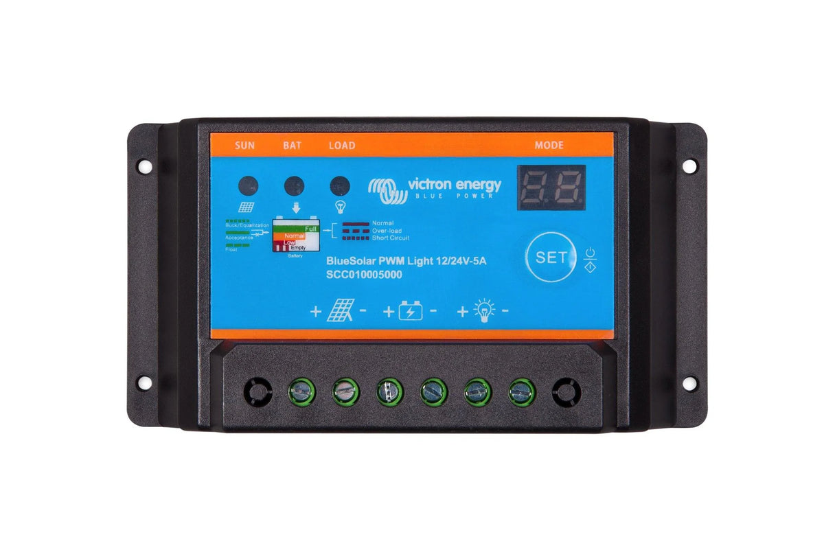 Victron - Solcellsregulator Bluesolar PWM-LIGHT 12/24V-5A (SCC010005000 ) Solproffset