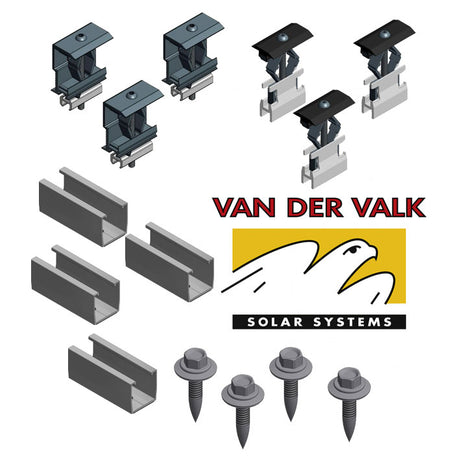 Montagematerial för tp20 plåttak - 30 paneler Van der valk (Landskap) Solproffset